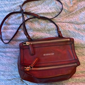 Givenchy brown leather pandora bag!